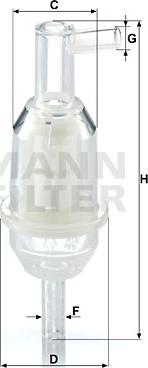 Mann-Filter WK 31/5 - Горивен филтър vvparts.bg