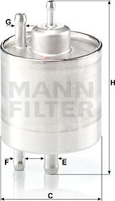 Mann-Filter WK 711/1 - Горивен филтър vvparts.bg