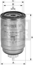 Mann-Filter WK 845/5 - Горивен филтър vvparts.bg