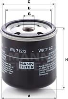 Mann-Filter WK 712/2 - Горивен филтър vvparts.bg