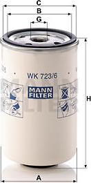 Mann-Filter WK 723/6 - Горивен филтър vvparts.bg