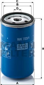 Mann-Filter WK 723/1 - Горивен филтър vvparts.bg