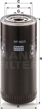 Mann-Filter WP 962/3 x - Горивен филтър vvparts.bg