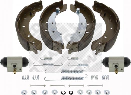 Mapco 9763 - Комплект спирачна челюст vvparts.bg