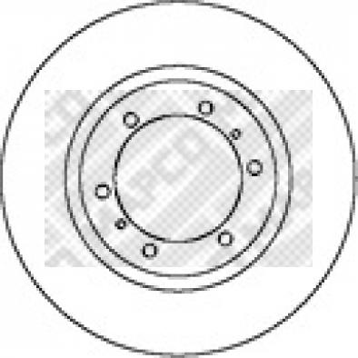 Mapco 45546 - Спирачен диск vvparts.bg