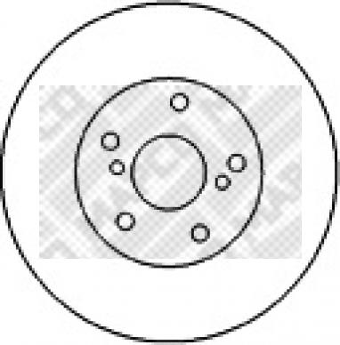 Mapco 45551 - Спирачен диск vvparts.bg