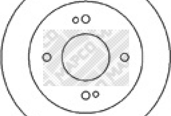 Mapco 45507 - Спирачен диск vvparts.bg