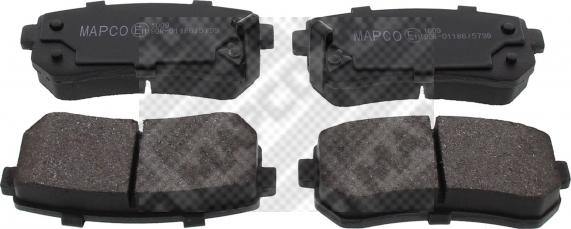 Mapco 6922 - Комплект спирачно феродо, дискови спирачки vvparts.bg