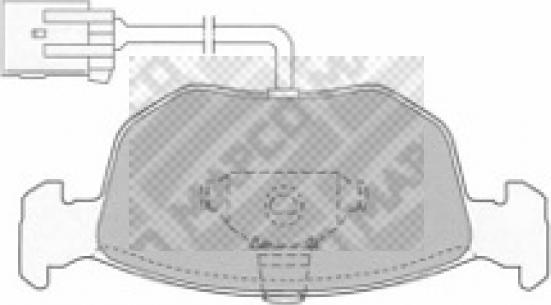 Mapco 6506 - Комплект спирачно феродо, дискови спирачки vvparts.bg