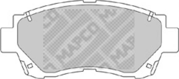 Mapco 6539 - Комплект спирачно феродо, дискови спирачки vvparts.bg