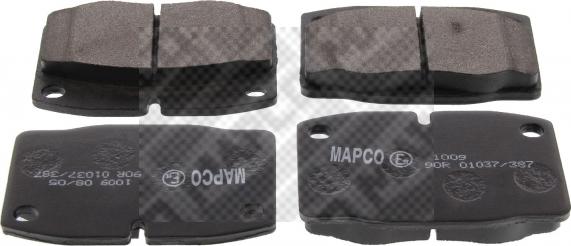 Mapco 6145/2 - Комплект спирачно феродо, дискови спирачки vvparts.bg