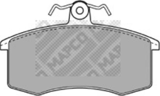Mapco 6245 - Комплект спирачно феродо, дискови спирачки vvparts.bg