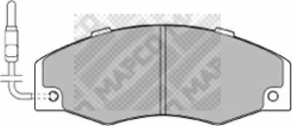 Mapco 6279 - Комплект спирачно феродо, дискови спирачки vvparts.bg