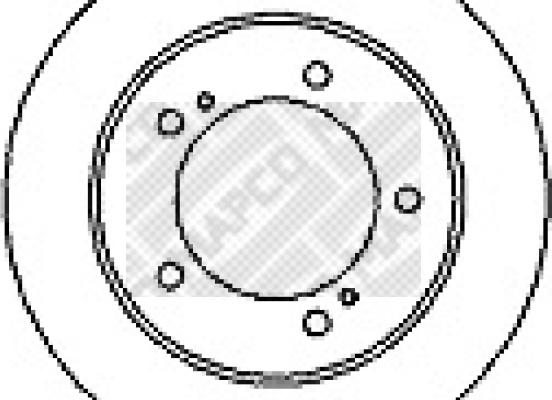 Mapco 15591 - Спирачен диск vvparts.bg