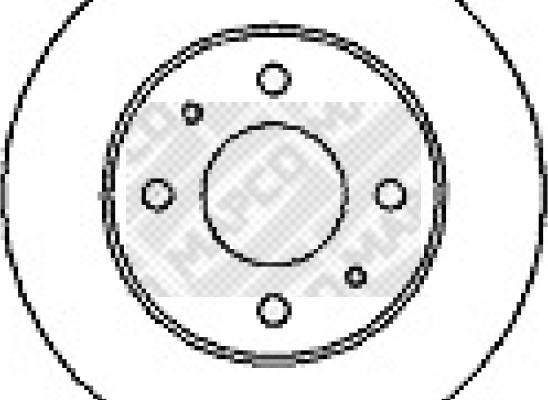 Mapco 15501 - Спирачен диск vvparts.bg