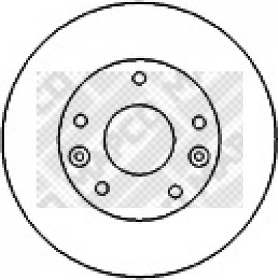 Mapco 15579 - Спирачен диск vvparts.bg