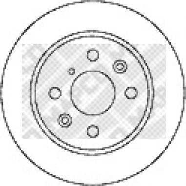 Mapco 15570 - Спирачен диск vvparts.bg