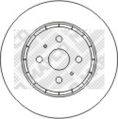 Mapco 15572 - Спирачен диск vvparts.bg