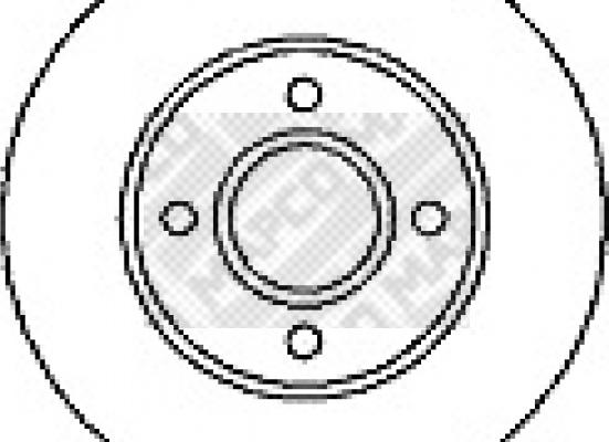 Mapco 15694 - Спирачен диск vvparts.bg