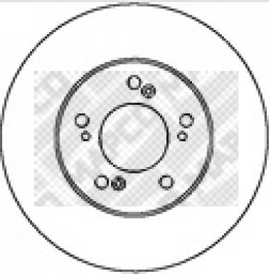 Mapco 15625 - Спирачен диск vvparts.bg