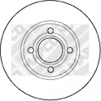 Mapco 15863 - Спирачен диск vvparts.bg