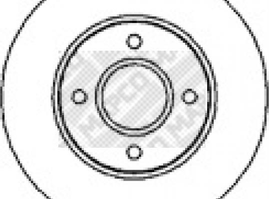 Mapco 15817 - Спирачен диск vvparts.bg