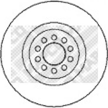 Mapco 15872 - Спирачен диск vvparts.bg