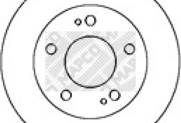 Mapco 15252 - Спирачен диск vvparts.bg