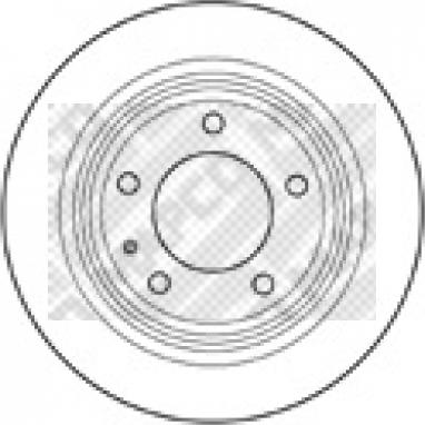 Mapco 15712 - Спирачен диск vvparts.bg