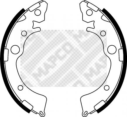 Mapco 8523 - Комплект спирачна челюст vvparts.bg