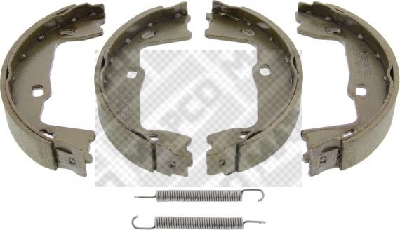 Mapco 8824/1 - Комплект спирачна челюст, ръчна спирачка vvparts.bg