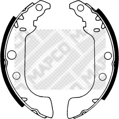 Mapco 8321 - Комплект спирачна челюст vvparts.bg