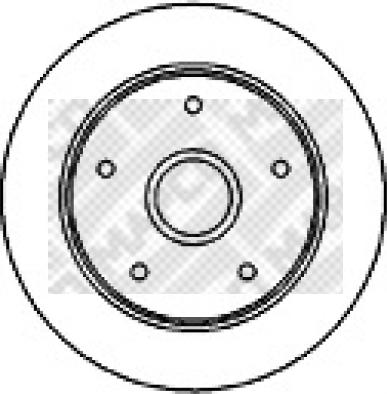 ATE 24.0110-0256.1 - Спирачен диск vvparts.bg