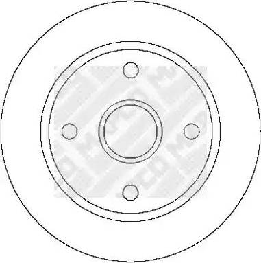 Mapco 25032 - Спирачен диск vvparts.bg