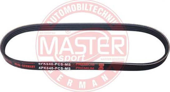 MASTER-SPORT GERMANY 4PK640-PCS-MS - Пистов ремък vvparts.bg