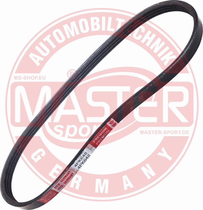 MASTER-SPORT GERMANY 4PK652-PCS-MS - Пистов ремък vvparts.bg