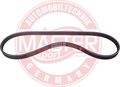 MASTER-SPORT GERMANY 4PK830-PCS-MS - Пистов ремък vvparts.bg