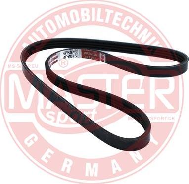 MASTER-SPORT GERMANY 4PK875-PCS-MS - Пистов ремък vvparts.bg