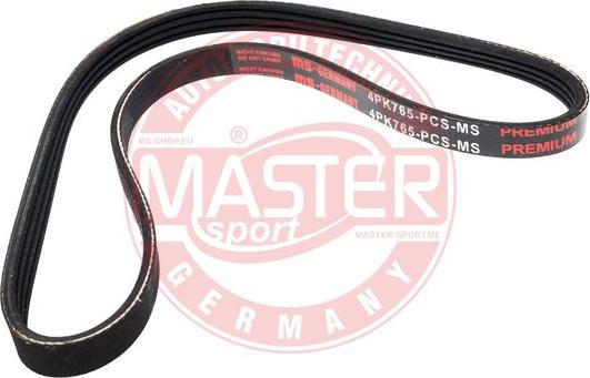 MASTER-SPORT GERMANY 4PK765-PCS-MS - Пистов ремък vvparts.bg