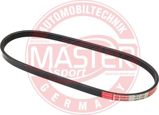 MASTER-SPORT GERMANY 4PK706-PCS-MS - Пистов ремък vvparts.bg