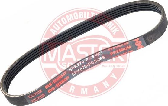 MASTER-SPORT GERMANY 5PK570-PCS-MS - Пистов ремък vvparts.bg