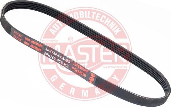 MASTER-SPORT GERMANY 5PK760-PCS-MS - Пистов ремък vvparts.bg