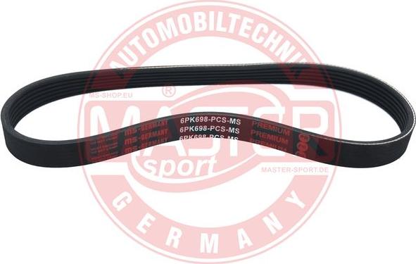 MASTER-SPORT GERMANY 6PK698-PCS-MS - Пистов ремък vvparts.bg