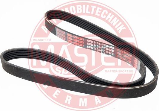 MASTER-SPORT GERMANY 6PK1105-PCS-MS - Пистов ремък vvparts.bg