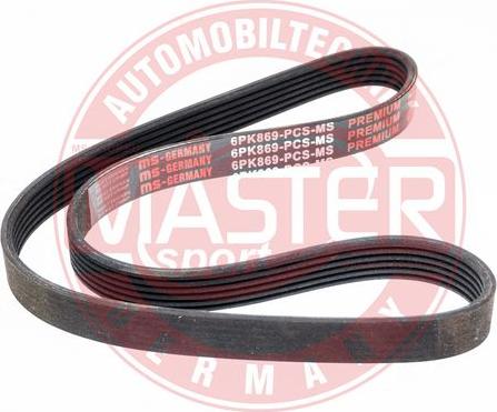 MASTER-SPORT GERMANY 6PK869-PCS-MS - Пистов ремък vvparts.bg