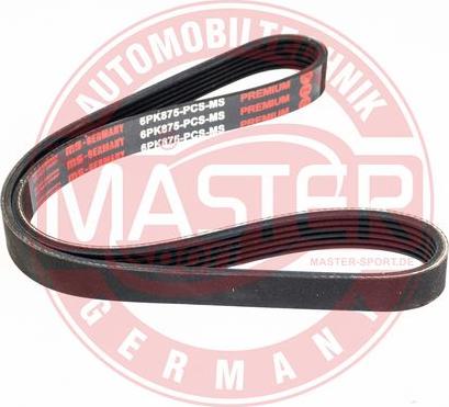 MASTER-SPORT GERMANY 6PK875-PCS-MS - Пистов ремък vvparts.bg