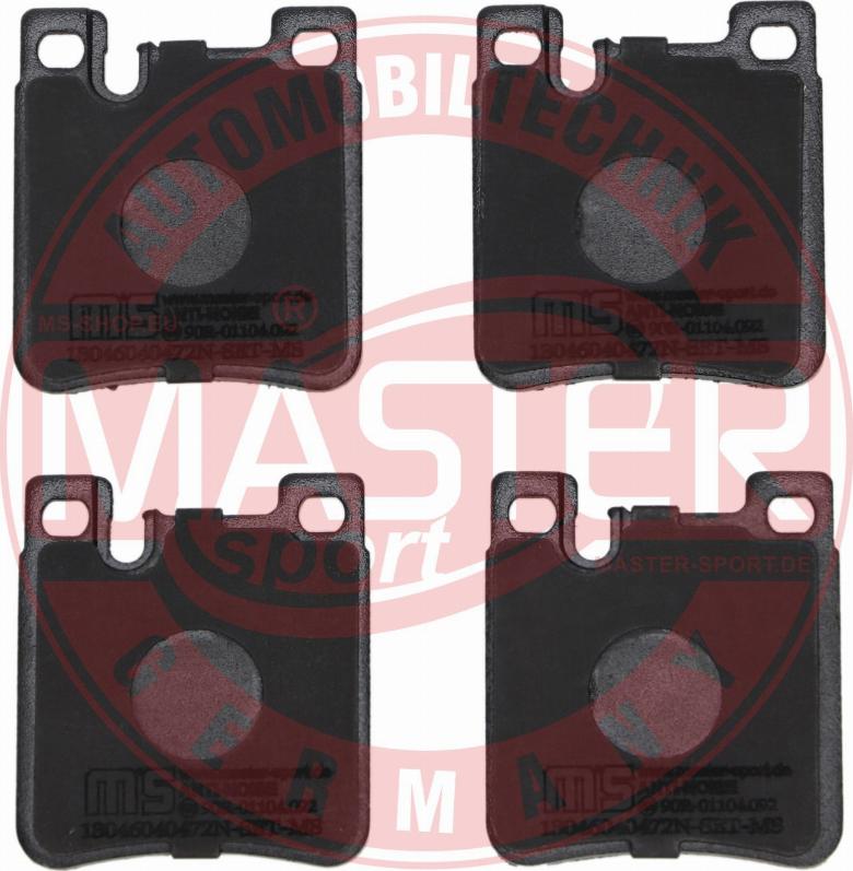 MASTER-SPORT GERMANY 13046040472N-SET-MS - Комплект спирачно феродо, дискови спирачки vvparts.bg