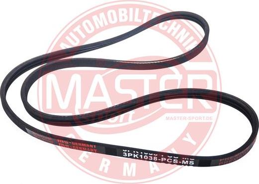 MASTER-SPORT GERMANY 3PK1038-PCS-MS - Пистов ремък vvparts.bg