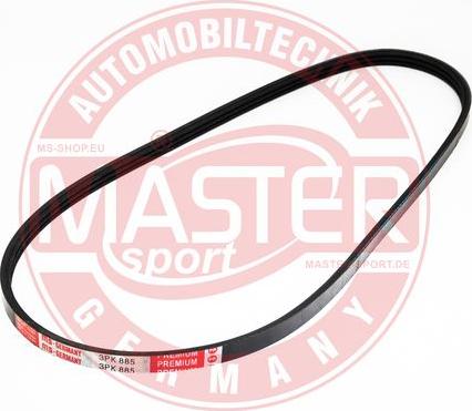 MASTER-SPORT GERMANY 3PK885-PCS-MS - Пистов ремък vvparts.bg