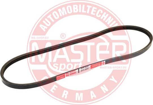 MASTER-SPORT GERMANY 3PK820-PCS-MS - Пистов ремък vvparts.bg